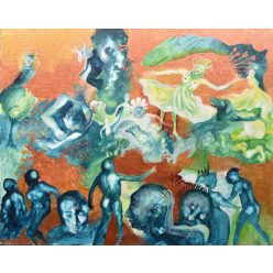   Cakó ferenc - Az Aranykor után (40x50cm) olaj/kasírozott vászon