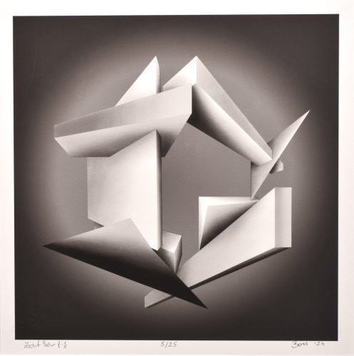 Bors Györgyi - Zárt kör f-f. 5/25. (30 x 30 cm) print