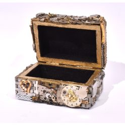   Goldberg Manufactory - Kincsesláda (6x10x6cm) vegyes technika