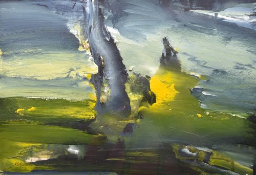 Kokas Ignác - A lélek otthona (32x47cm) olaj/karton