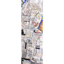 Bihon Győző - Pályaudvar (120 x 40 cm) vegyes technika